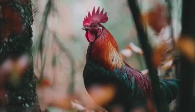 Piru Chicken in Nature Background