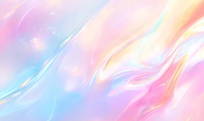 Pastel Holographic Abstract Background