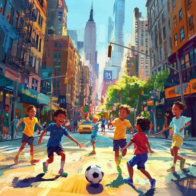 Street Soccer Joy in NYC