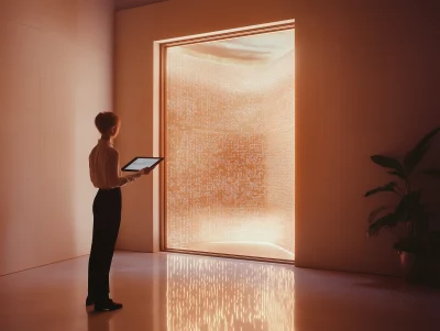 High-Tech Portal in Mid Century Modern Apartment