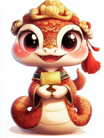 Little Snake in Chinese Clothing