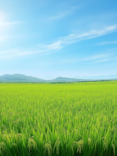 Scenic Rice Field Landscape