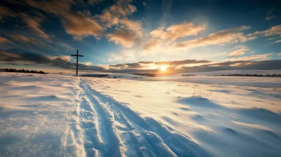 Snowy Cross