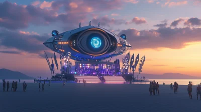 Eye Airship at Music Festival