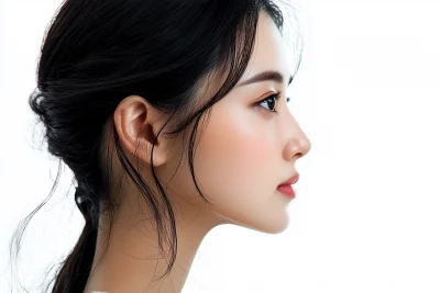 Side Profile Portrait of an Asian Woman