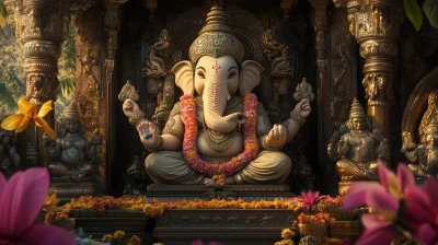 Ganesh Chaturthi Digital Backdrop