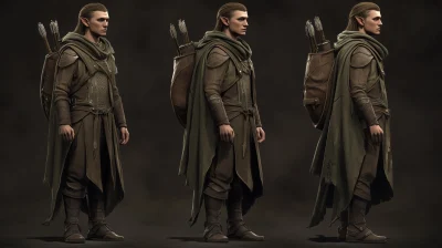 Male Elf Character Design