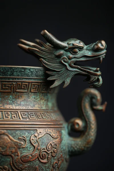 Bronze Dragon Vessel