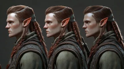 Realistic Male Elf Character Design