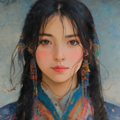 Young Mongolian Woman