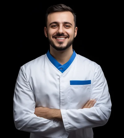 Smiling Male Dentist Illustration