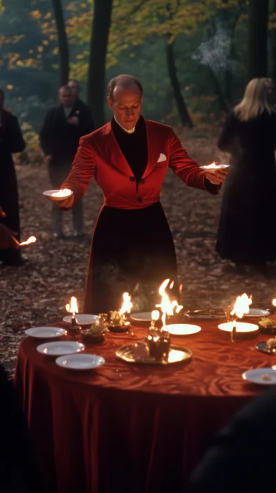 Illuminati Ceremony in Bilderberg Woods