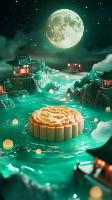 Mooncake on Water