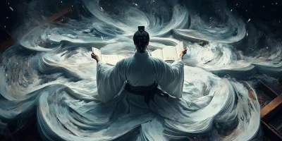 Chinese Poet in Cinematic Setting