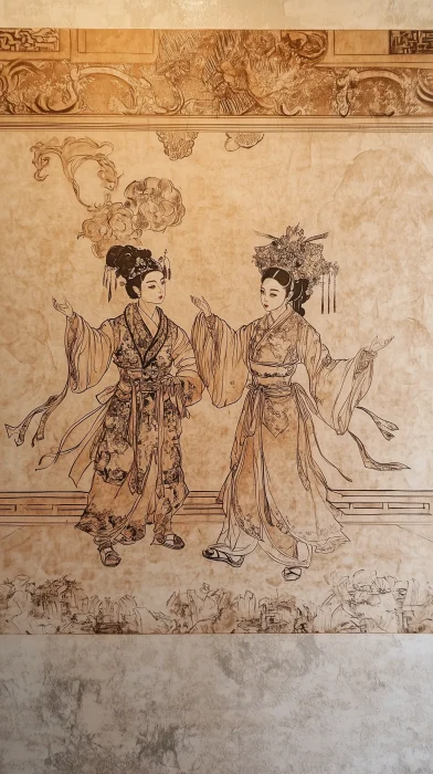 Song Dynasty Mural Painting