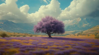 Hyper Realistic Lavender Field