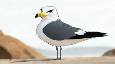 Seagull Character Design