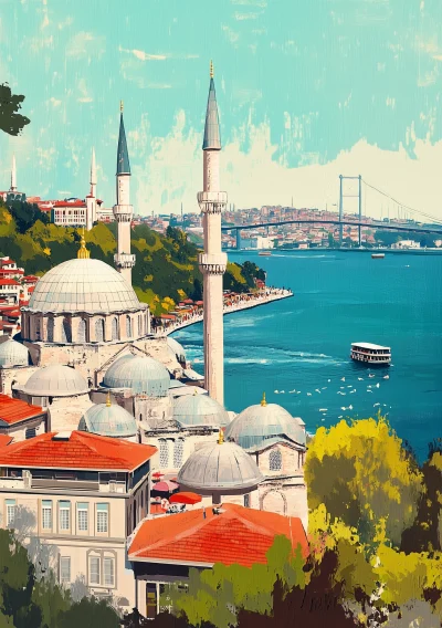 Vintage Istanbul Illustration