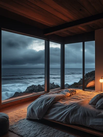 Cozy Bedroom with Ocean View