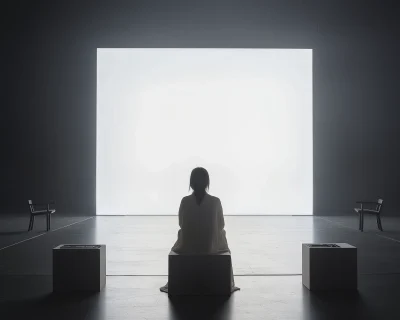 Minimalist Serene Woman