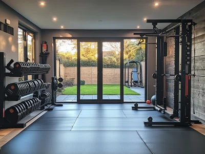 Modern Home Gym in Garden