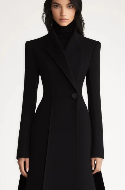 Stylish Women’s Black Coat