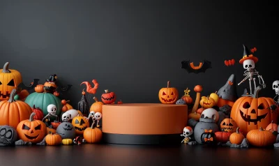 Halloween Podium Display