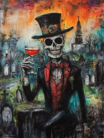 Baron Samedi in the Graveyard