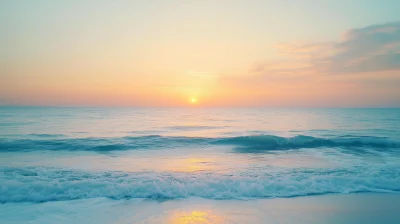 Calm Ocean at Sunrise