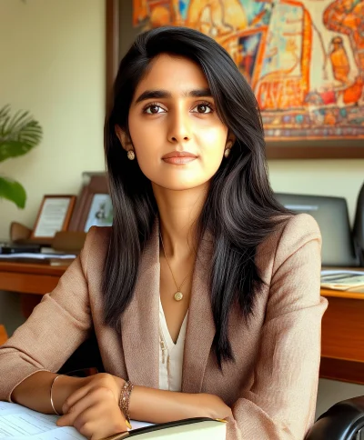 Young Woman in Office