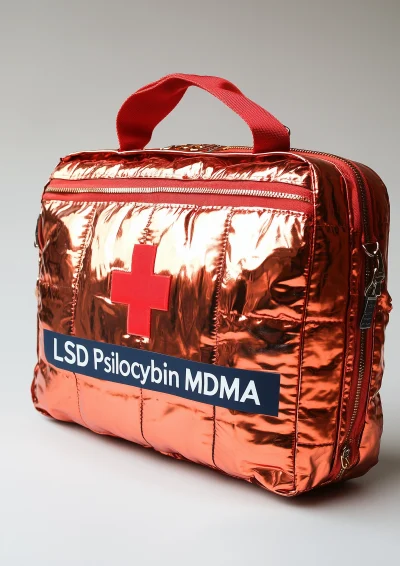 Modern Fabric First Aid Kit Advertisement