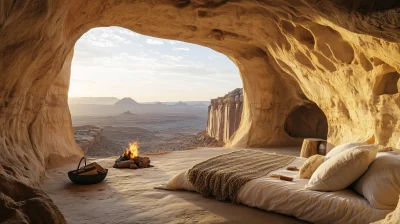 Desert Cliff Bedroom Retreat