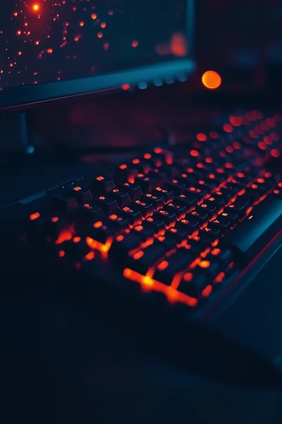 Glowing Computer Keyboard