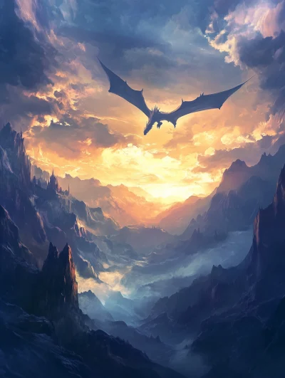 Fantasy Dragon Landscape