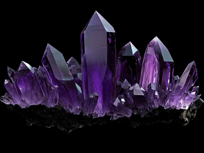 Purple Crystal Growth