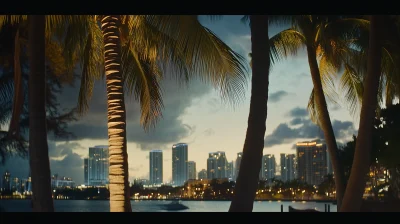 Miami Skyline at Night