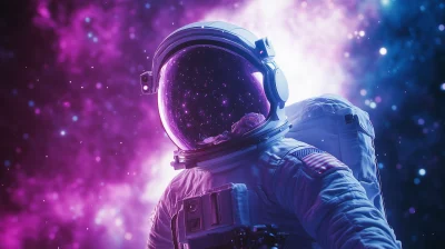 Astronaut Floating in Space