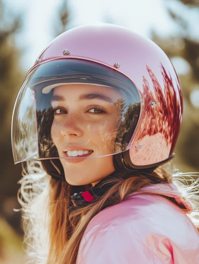 Pink Glass Helmet