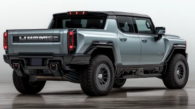 2025 GMC Hummer EV Pickup Rear View