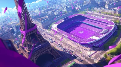 Purple Sports Anime Aesthetic