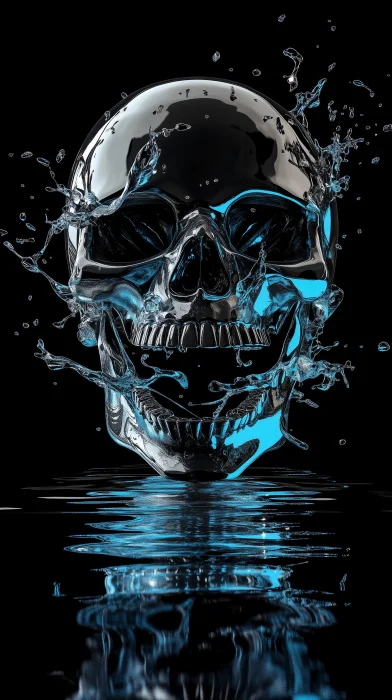 Metal Music Illustration Skull