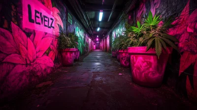 Street Art Cannabis Grow Room