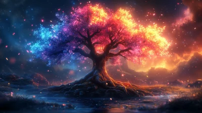 Magical Tree Illustration