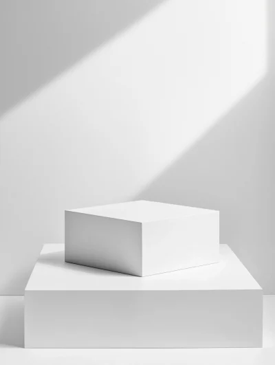 White Square Podium