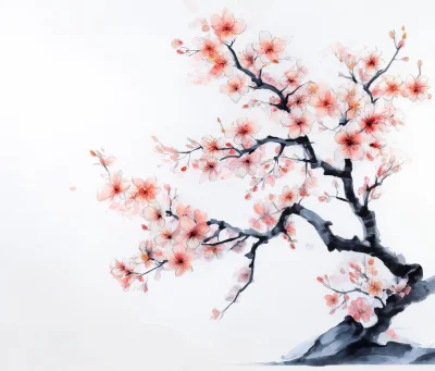 Flowering Tree Painting