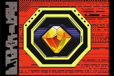 Holographic Gem Icon Sticker