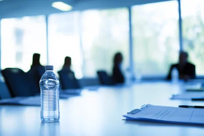 Bright Business Meeting in Conference Room