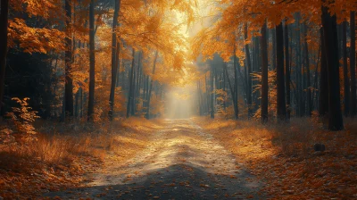 Autumn Forest Scenery