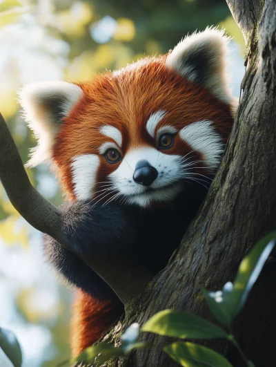 Red Panda in Natural Habitat