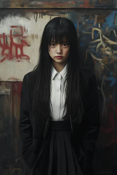 Portrait of a Young Japanese Woman